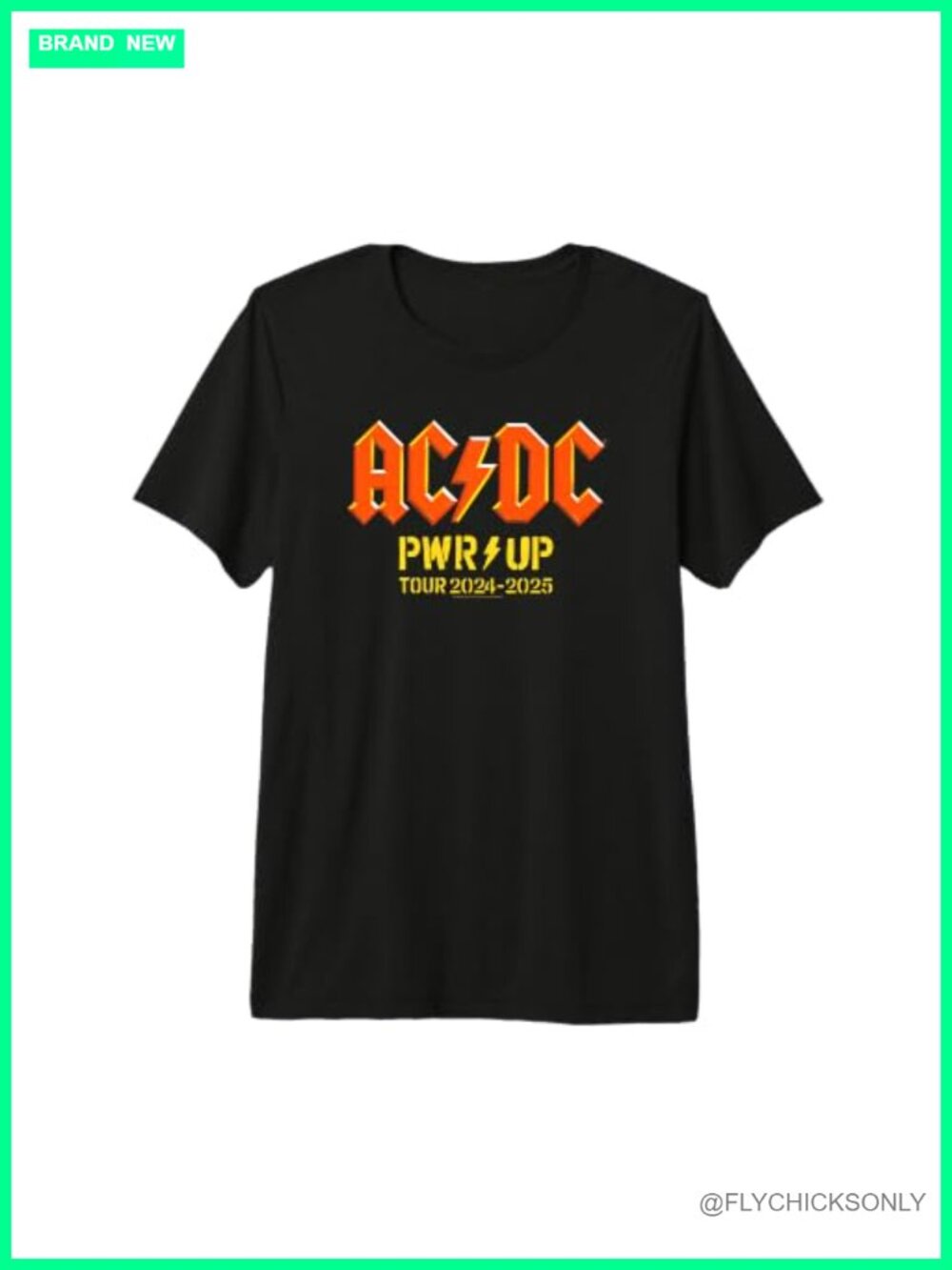 AC/DC World Tour 2024-2025 Tri-Blend Graphic Tee